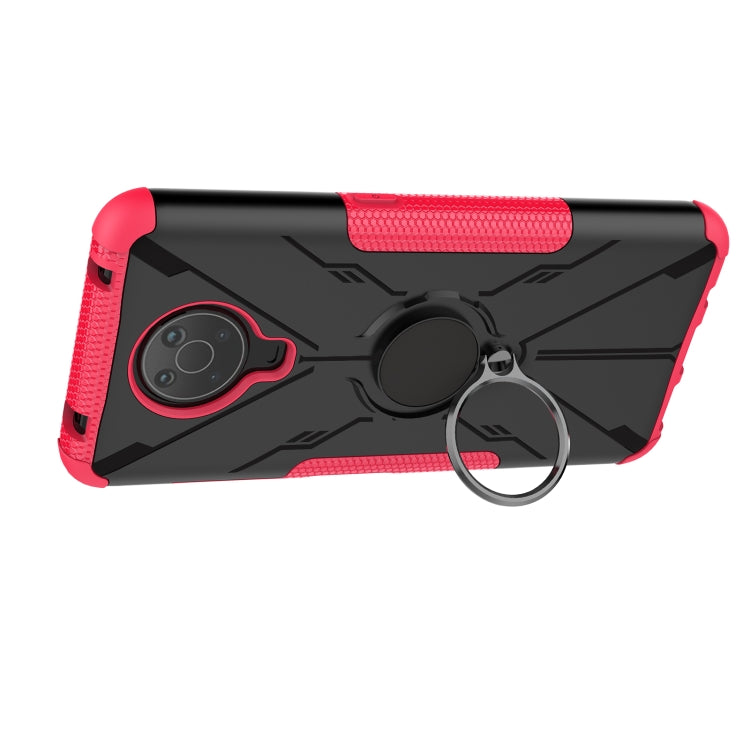 For Nokia G10 / G20 Armor Bear Shockproof PC + TPU Phone Protective Case with Ring Holder