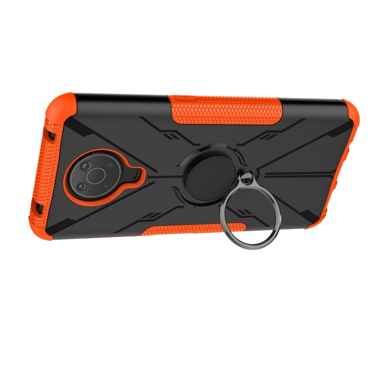 For Nokia G10 / G20 Armor Bear Shockproof PC + TPU Phone Protective Case with Ring Holder