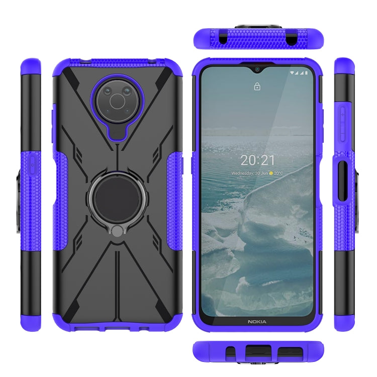 For Nokia G10 / G20 Armor Bear Shockproof PC + TPU Phone Protective Case with Ring Holder