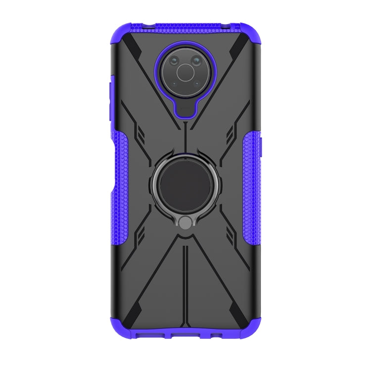 For Nokia G10 / G20 Armor Bear Shockproof PC + TPU Phone Protective Case with Ring Holder