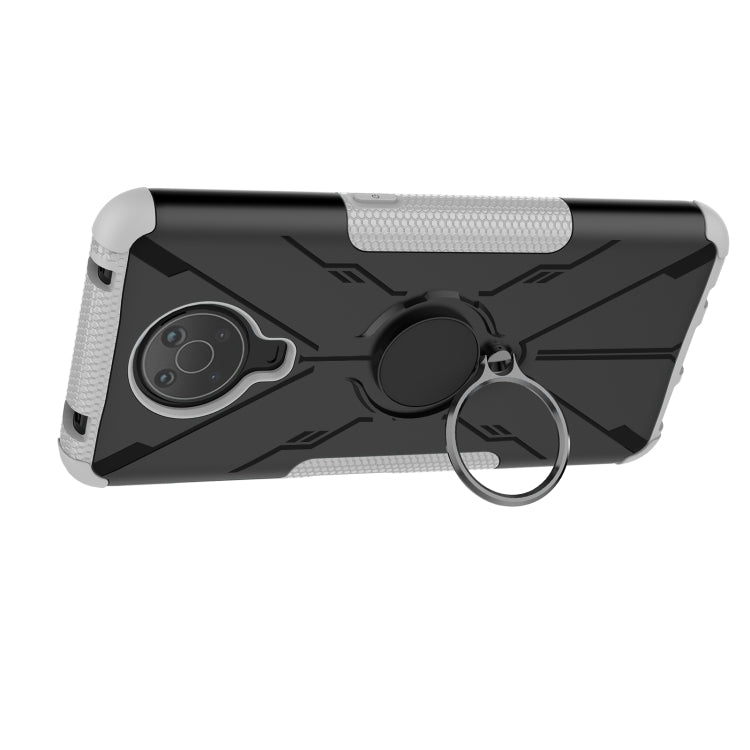 For Nokia G10 / G20 Armor Bear Shockproof PC + TPU Phone Protective Case with Ring Holder