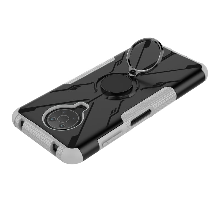 For Nokia G10 / G20 Armor Bear Shockproof PC + TPU Phone Protective Case with Ring Holder