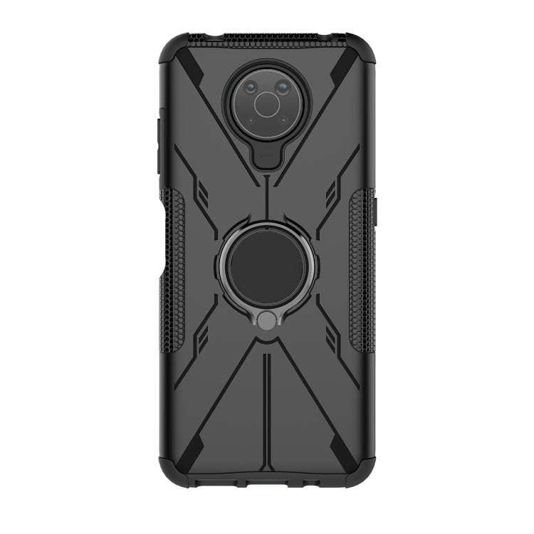 For Nokia G10 / G20 Armor Bear Shockproof PC + TPU Phone Protective Case with Ring Holder