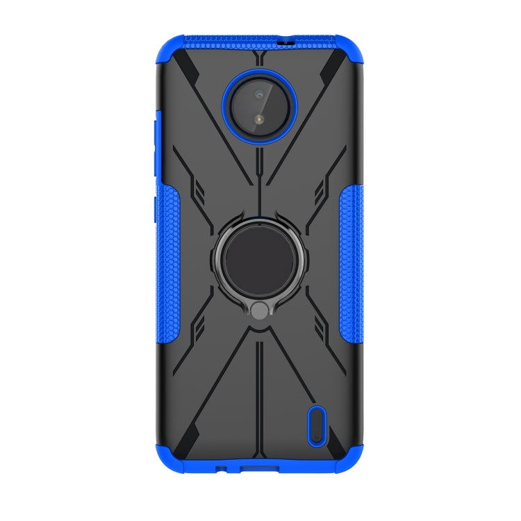 For Nokia C10 / C20 Armor Bear Shockproof PC + TPU Phone Protective Case with Ring Holder