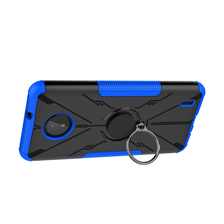 For Nokia C10 / C20 Armor Bear Shockproof PC + TPU Phone Protective Case with Ring Holder