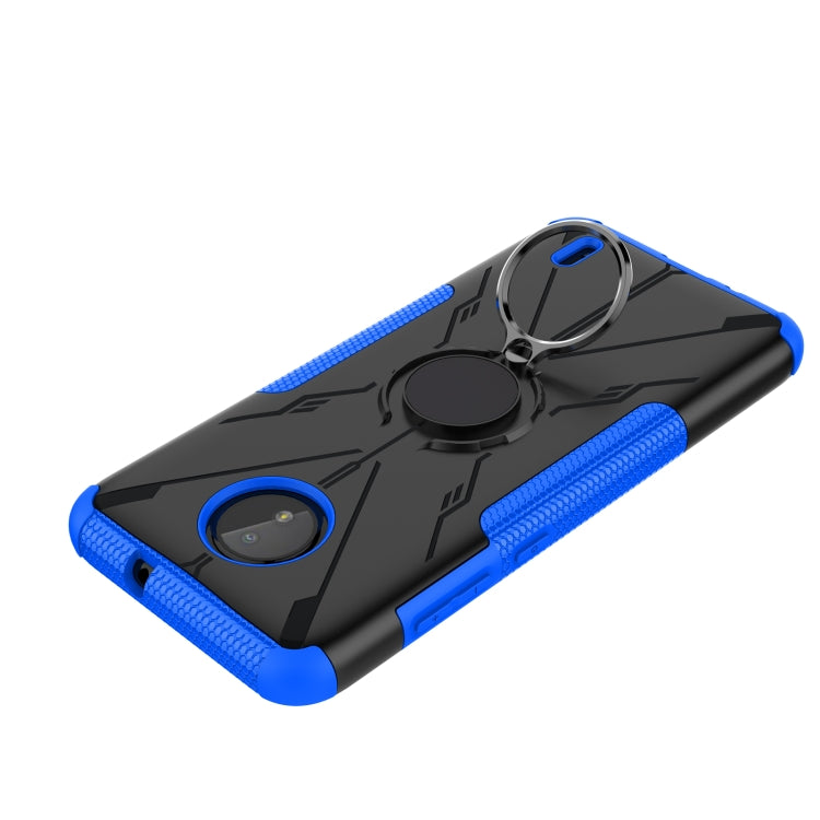 For Nokia C10 / C20 Armor Bear Shockproof PC + TPU Phone Protective Case with Ring Holder
