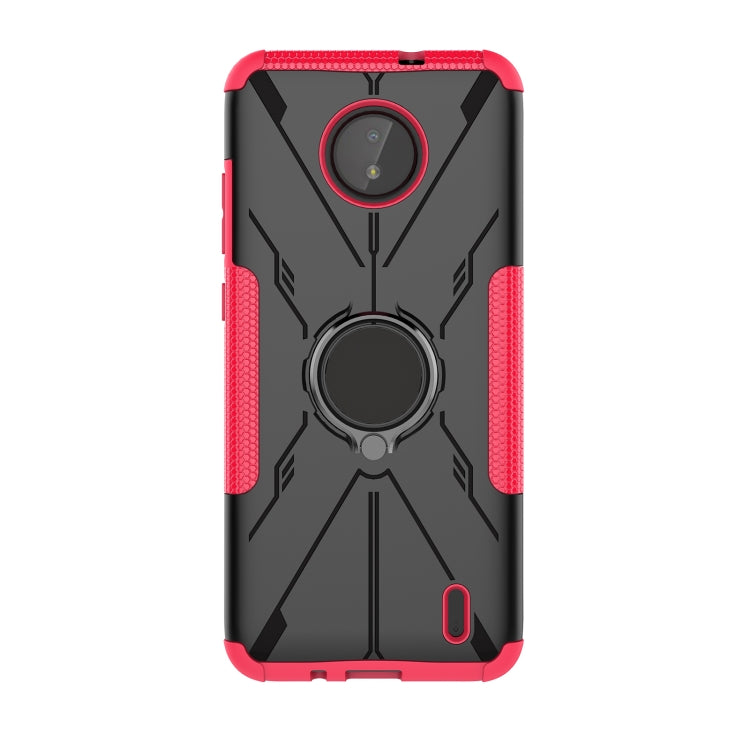 For Nokia C10 / C20 Armor Bear Shockproof PC + TPU Phone Protective Case with Ring Holder
