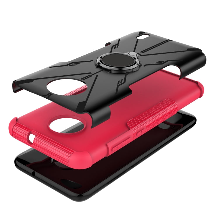 For Nokia C10 / C20 Armor Bear Shockproof PC + TPU Phone Protective Case with Ring Holder