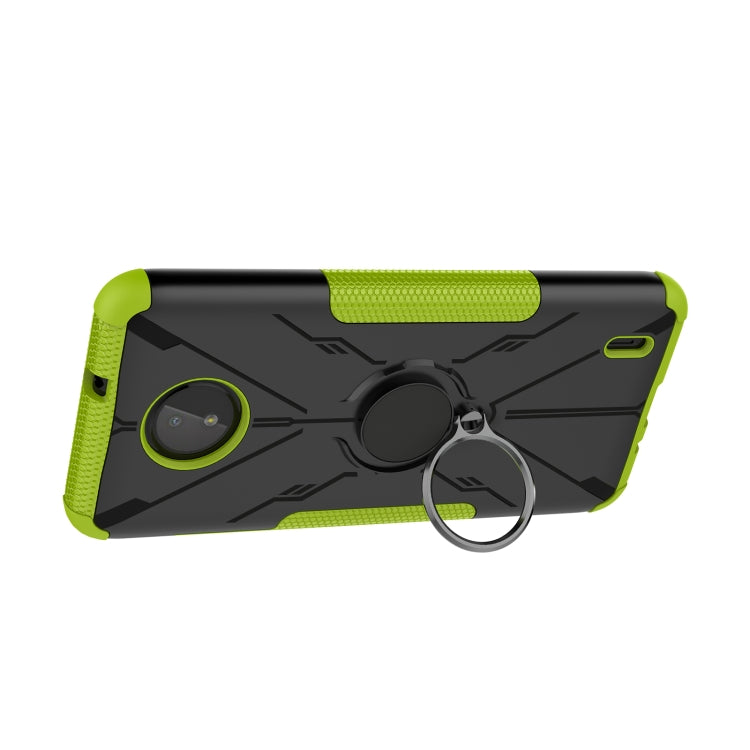 For Nokia C10 / C20 Armor Bear Shockproof PC + TPU Phone Protective Case with Ring Holder