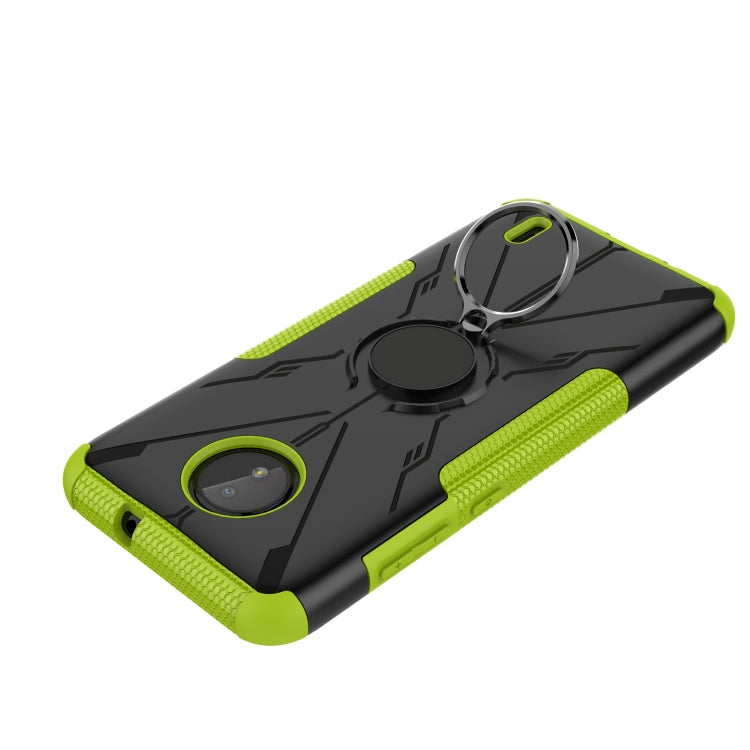 For Nokia C10 / C20 Armor Bear Shockproof PC + TPU Phone Protective Case with Ring Holder