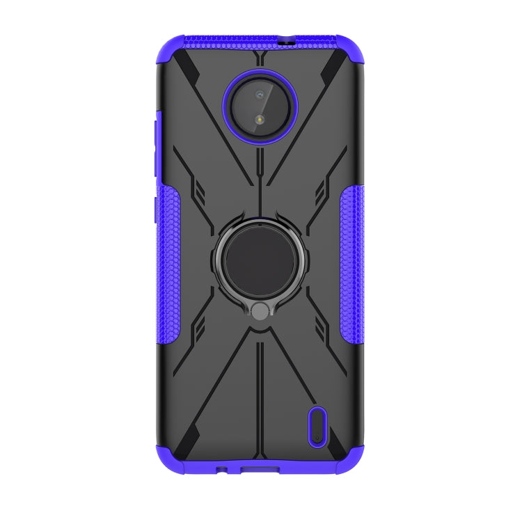For Nokia C10 / C20 Armor Bear Shockproof PC + TPU Phone Protective Case with Ring Holder