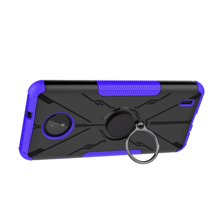 For Nokia C10 / C20 Armor Bear Shockproof PC + TPU Phone Protective Case with Ring Holder