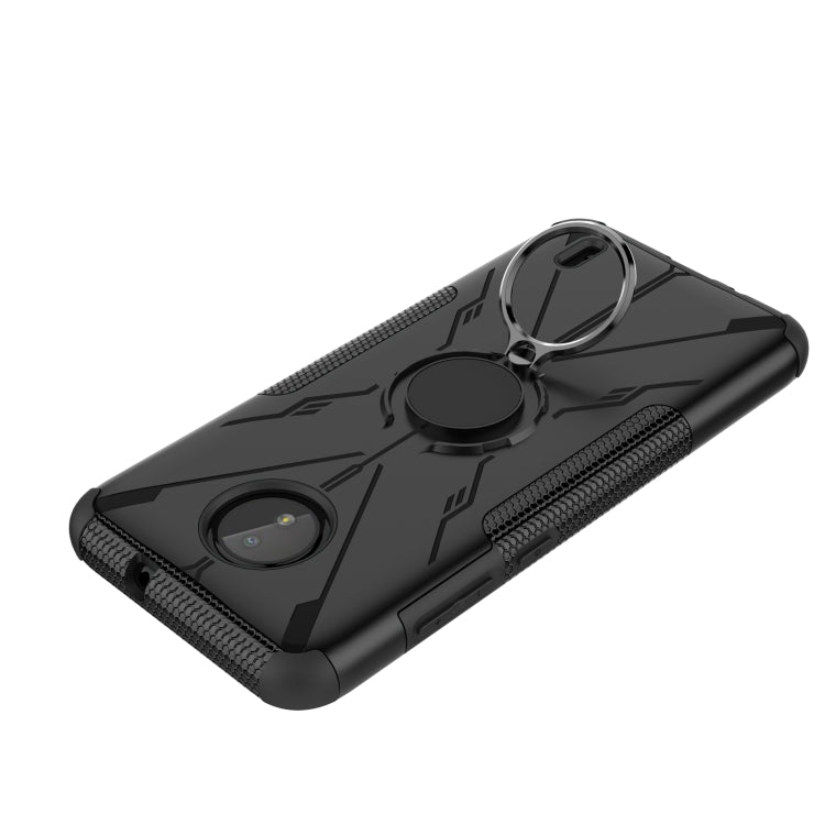 For Nokia C10 / C20 Armor Bear Shockproof PC + TPU Phone Protective Case with Ring Holder