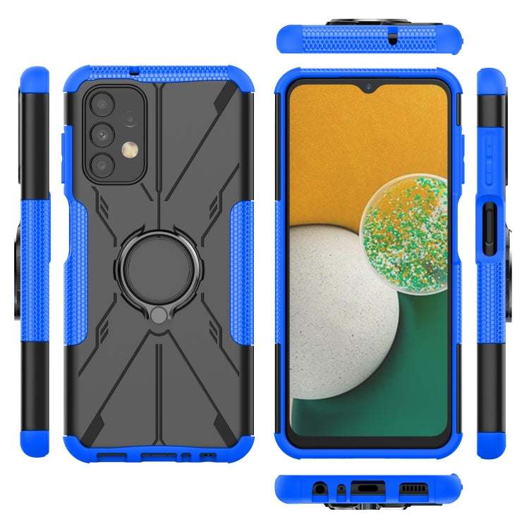 For Samsung Galaxy  A13 4G Armor Bear Shockproof PC + TPU Phone Protective Case with Ring Holder