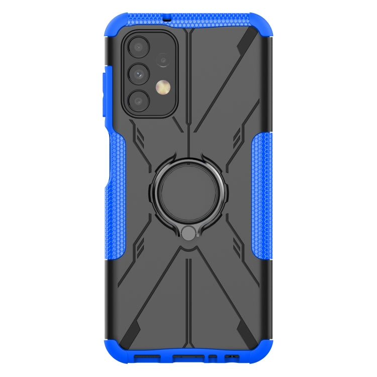 For Samsung Galaxy  A13 4G Armor Bear Shockproof PC + TPU Phone Protective Case with Ring Holder