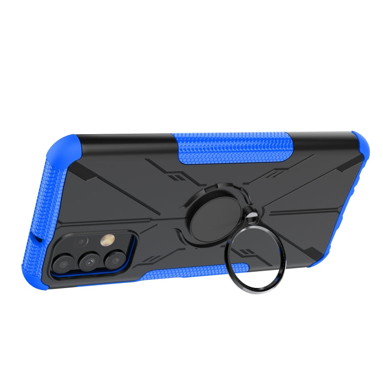 For Samsung Galaxy  A13 4G Armor Bear Shockproof PC + TPU Phone Protective Case with Ring Holder
