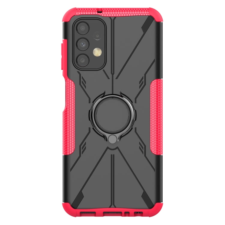 For Samsung Galaxy  A13 4G Armor Bear Shockproof PC + TPU Phone Protective Case with Ring Holder