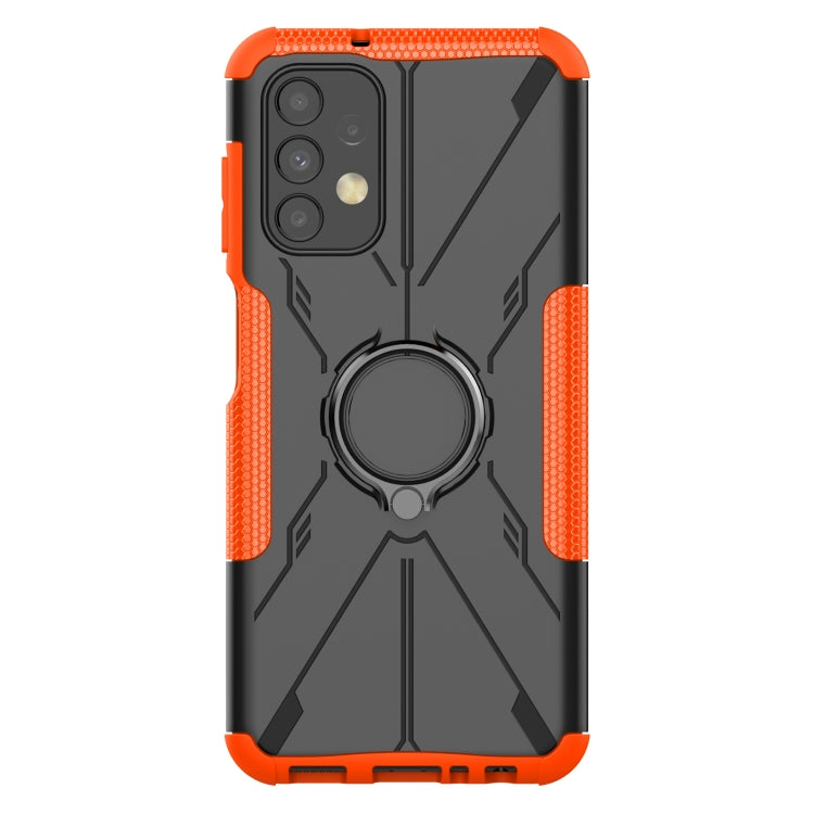 For Samsung Galaxy  A13 4G Armor Bear Shockproof PC + TPU Phone Protective Case with Ring Holder
