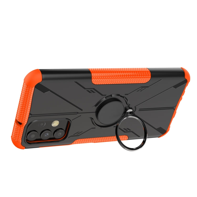 For Samsung Galaxy  A13 4G Armor Bear Shockproof PC + TPU Phone Protective Case with Ring Holder