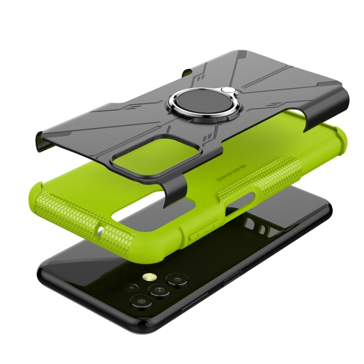 For Samsung Galaxy  A13 4G Armor Bear Shockproof PC + TPU Phone Protective Case with Ring Holder