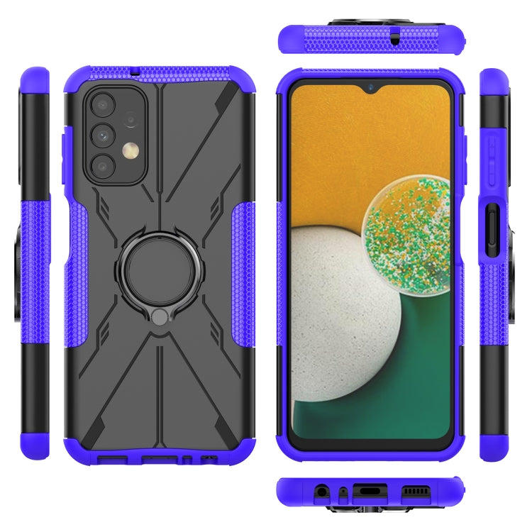 For Samsung Galaxy  A13 4G Armor Bear Shockproof PC + TPU Phone Protective Case with Ring Holder