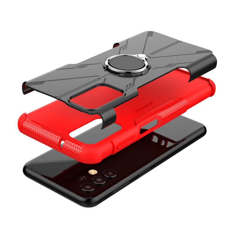 For Samsung Galaxy  A13 4G Armor Bear Shockproof PC + TPU Phone Protective Case with Ring Holder