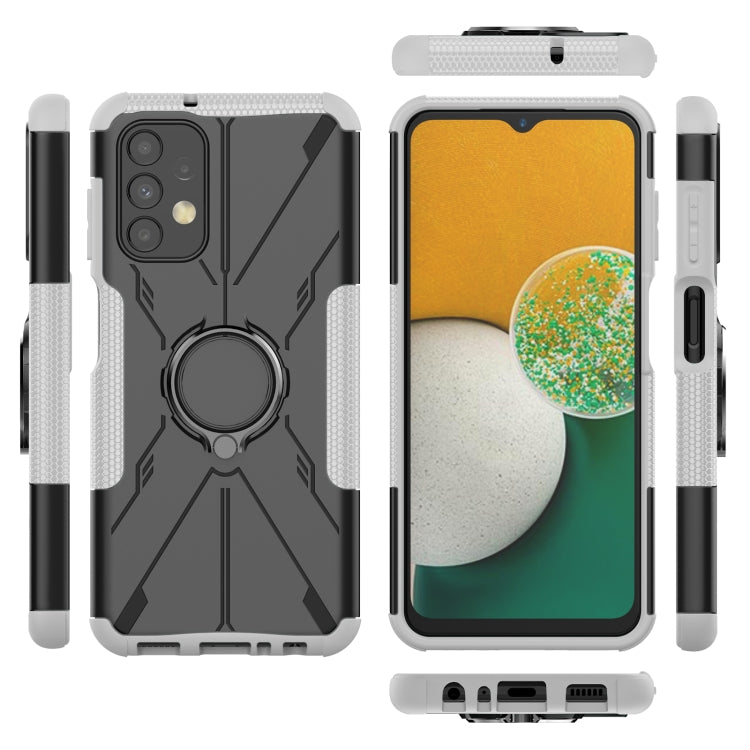 For Samsung Galaxy  A13 4G Armor Bear Shockproof PC + TPU Phone Protective Case with Ring Holder