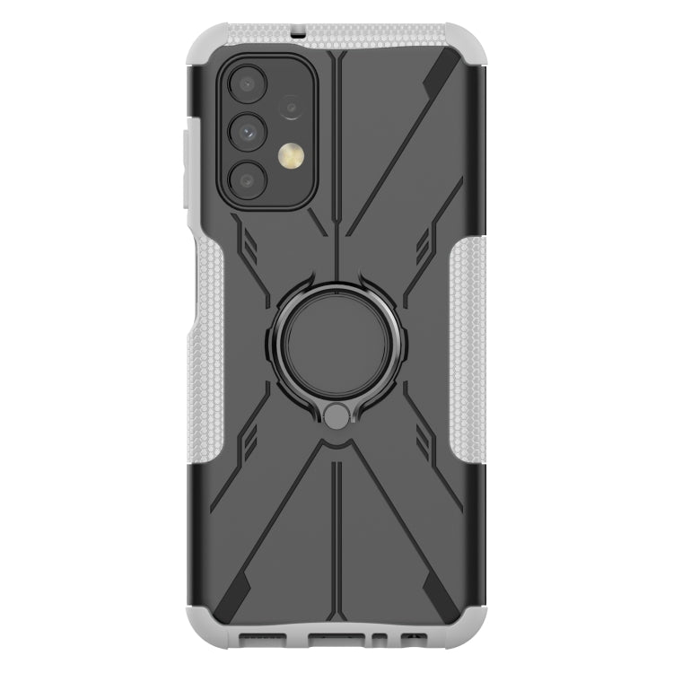 For Samsung Galaxy  A13 4G Armor Bear Shockproof PC + TPU Phone Protective Case with Ring Holder