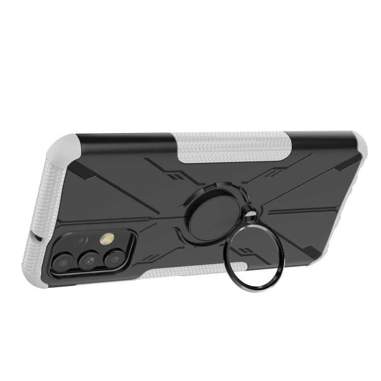 For Samsung Galaxy  A13 4G Armor Bear Shockproof PC + TPU Phone Protective Case with Ring Holder