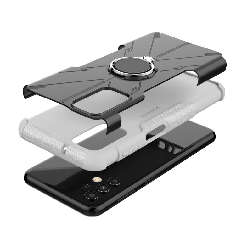 For Samsung Galaxy  A13 4G Armor Bear Shockproof PC + TPU Phone Protective Case with Ring Holder