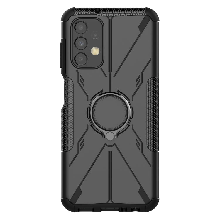 For Samsung Galaxy  A13 4G Armor Bear Shockproof PC + TPU Phone Protective Case with Ring Holder