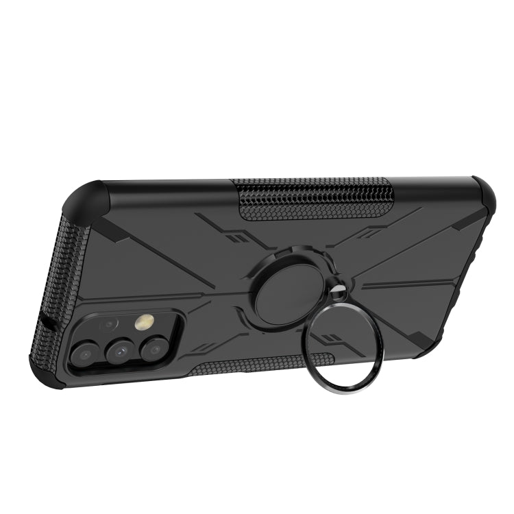 For Samsung Galaxy  A13 4G Armor Bear Shockproof PC + TPU Phone Protective Case with Ring Holder