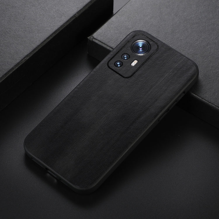 For Xiaomi 12 Pro Yellow Cow Texture PU Phone Case