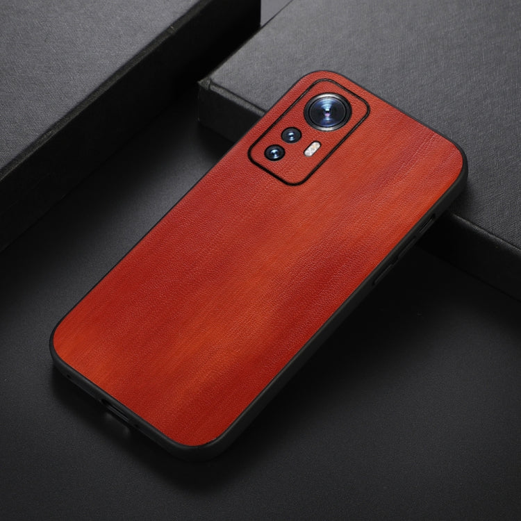For Xiaomi 12 Pro Yellow Cow Texture PU Phone Case