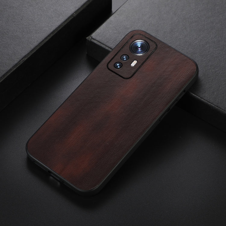 For Xiaomi 12 / 12X Yellow Cow Texture PU Phone Case
