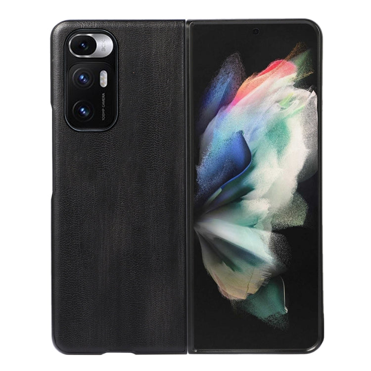For Xiaomi Mi Mix Fold Yellow Cow Texture PU Phone Case