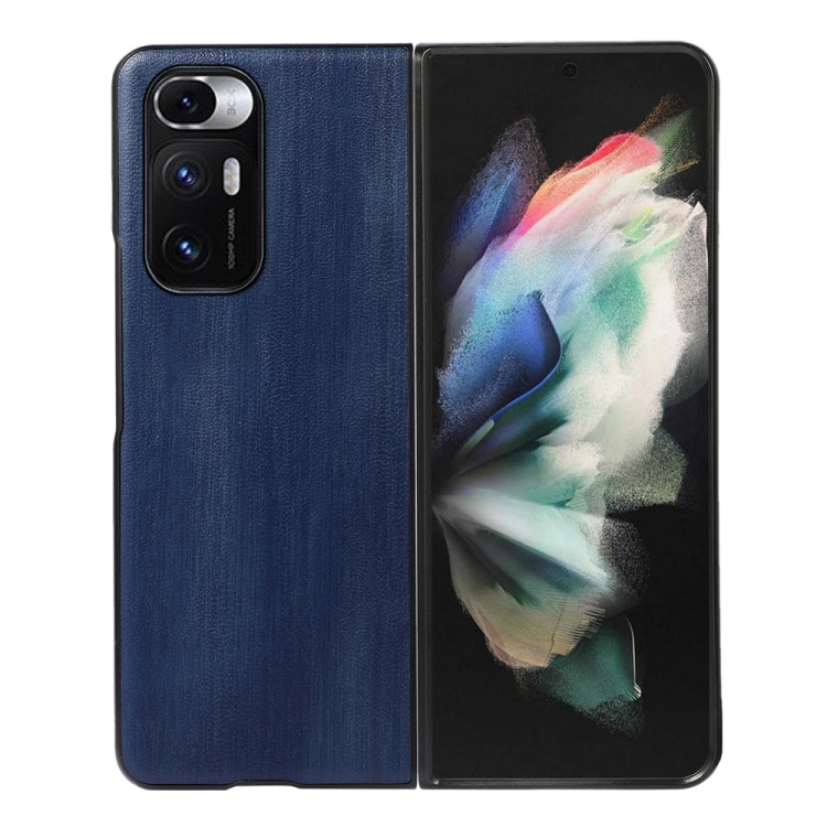 For Xiaomi Mi Mix Fold Yellow Cow Texture PU Phone Case