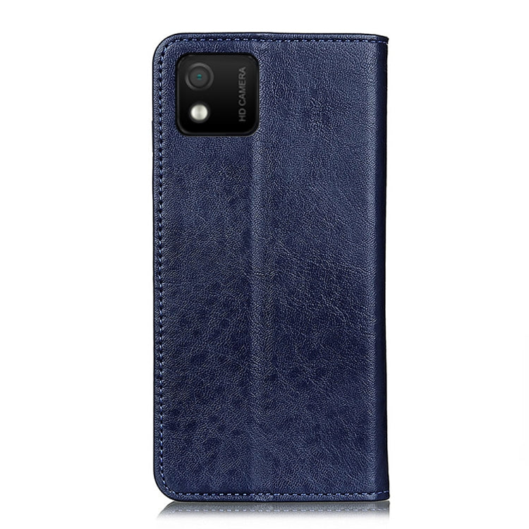 For Wiko Y52 Magnetic Crazy Horse Texture Flip Leather Phone Case