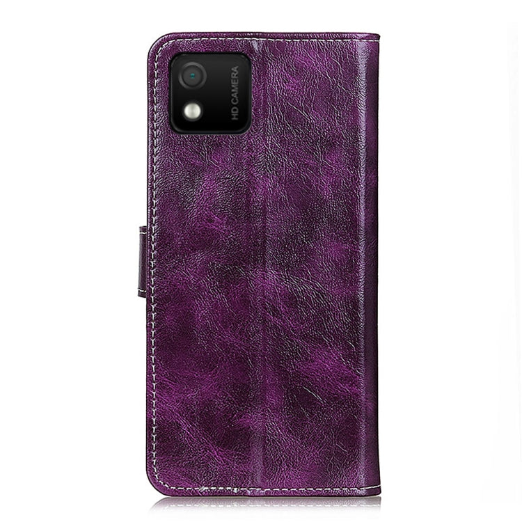 For Wiko Y52 Retro Crazy Horse Texture Horizontal Flip Leather Phone Case