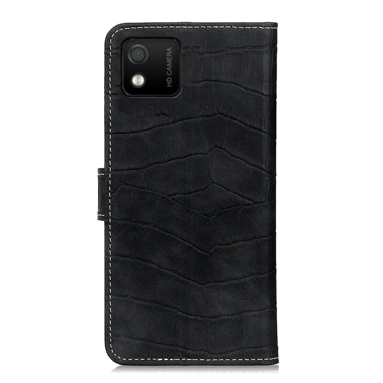 For Wiko Y52 Crocodile Texture Leather Phone Case