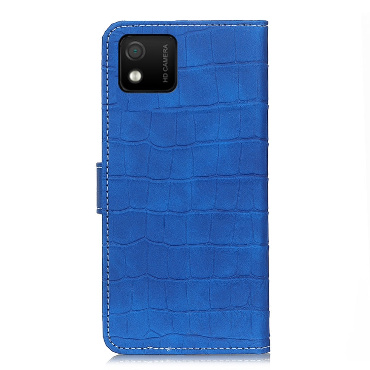For Wiko Y52 Crocodile Texture Leather Phone Case