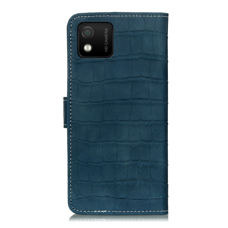For Wiko Y52 Crocodile Texture Leather Phone Case