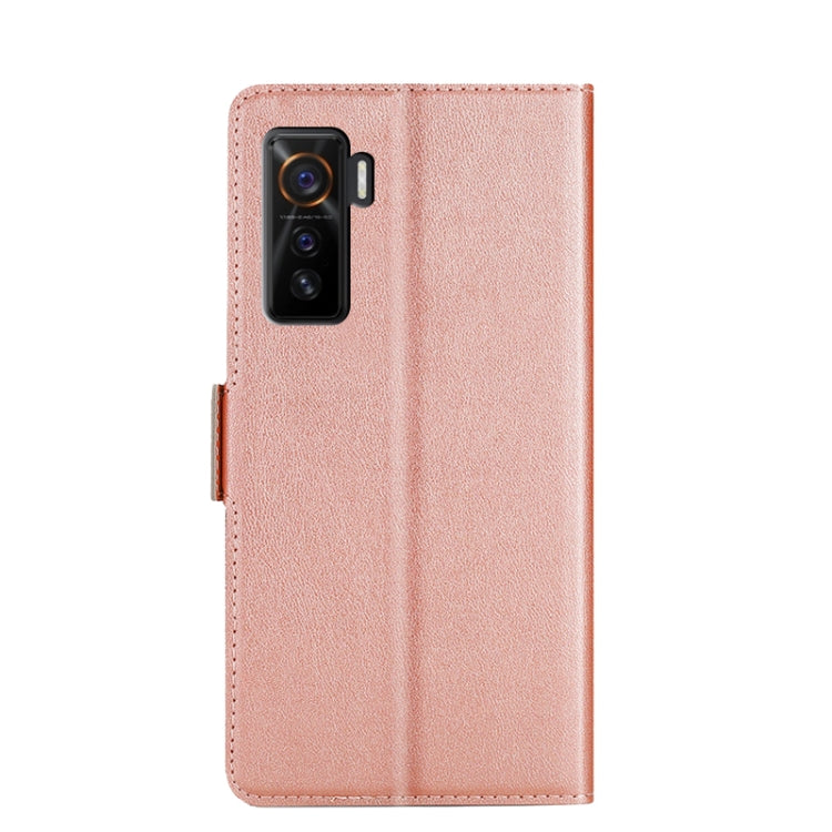 For vivo iQOO 5 5G Ultra-thin Voltage Side Buckle PU + TPU Leather Phone Case