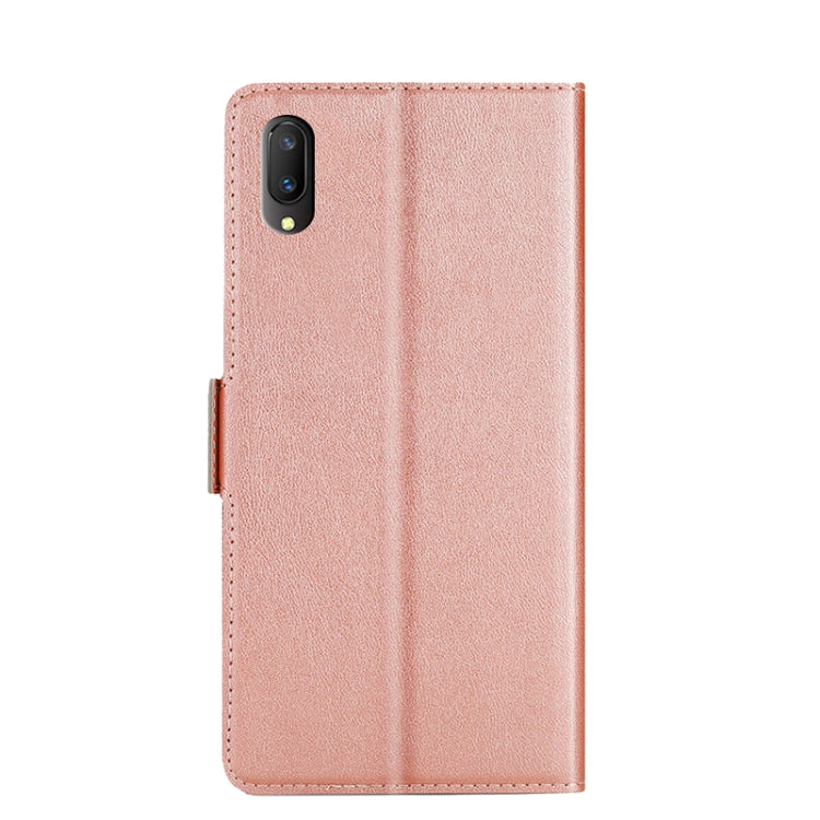 For vivo V11 Ultra-thin Voltage Side Buckle PU + TPU Leather Phone Case