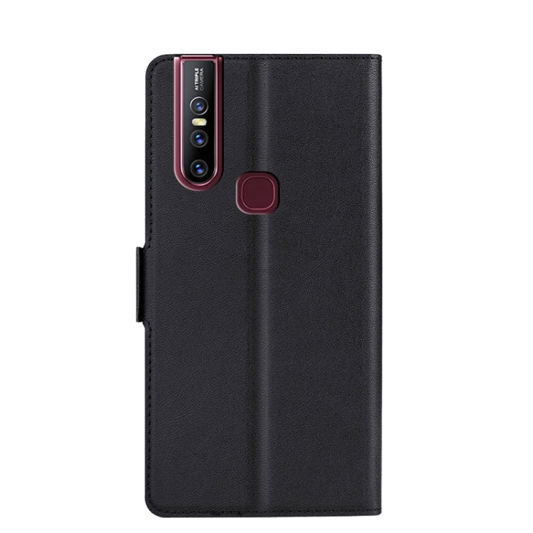 For vivo V15 Ultra-thin Voltage Side Buckle PU + TPU Leather Phone Case