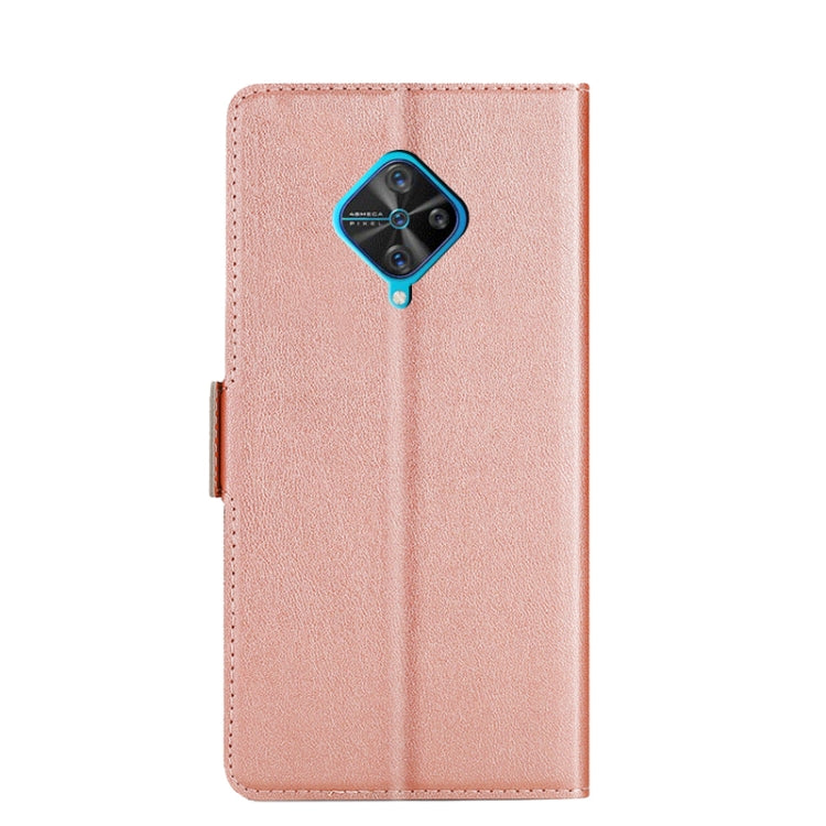 For vivo V17 / S1 Pro  / Y9s Ultra-thin Voltage Side Buckle PU + TPU Leather Phone Case