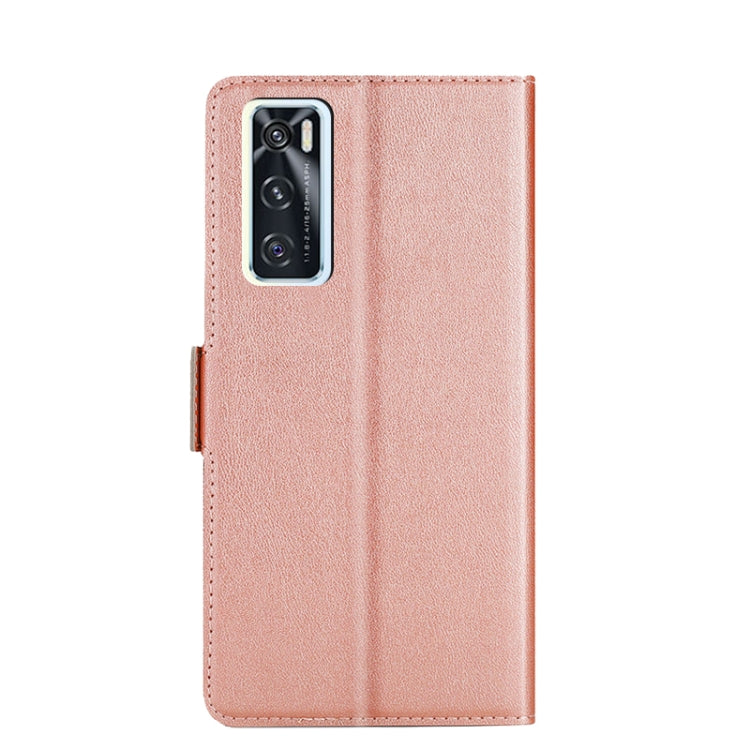 For vivo V20 SE / Y70 2020 Ultra-thin Voltage Side Buckle PU + TPU Leather Phone Case