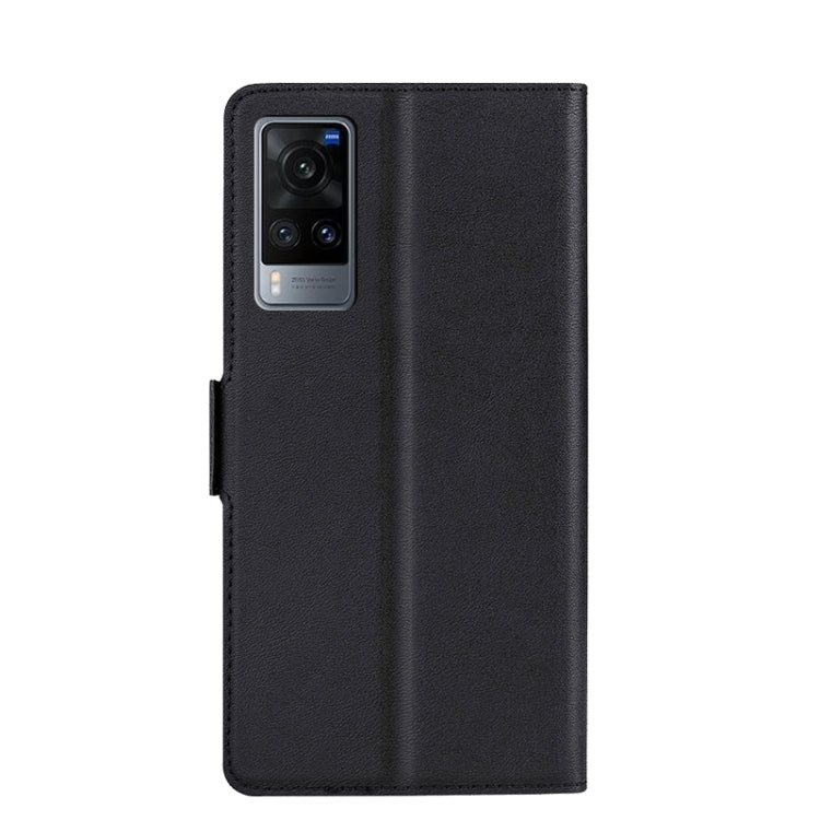 For vivo X60 5G Ultra-thin Voltage Side Buckle PU + TPU Leather Phone Case