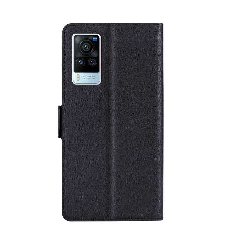 For vivo X60 Pro 5G Ultra-thin Voltage Side Buckle PU + TPU Leather Phone Case