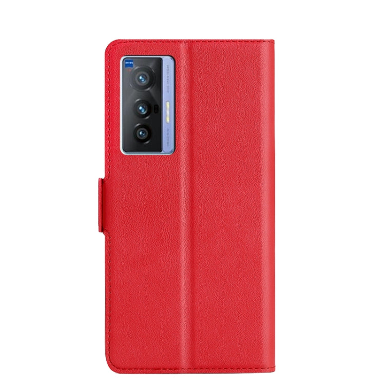 For vivo X70 Ultra-thin Voltage Side Buckle PU + TPU Leather Phone Case